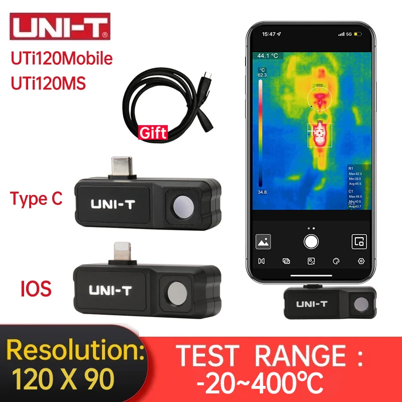 UNI-T Thermal Camera UTi120Mobile UTi120MS Floor Heating HVAC Electric ...