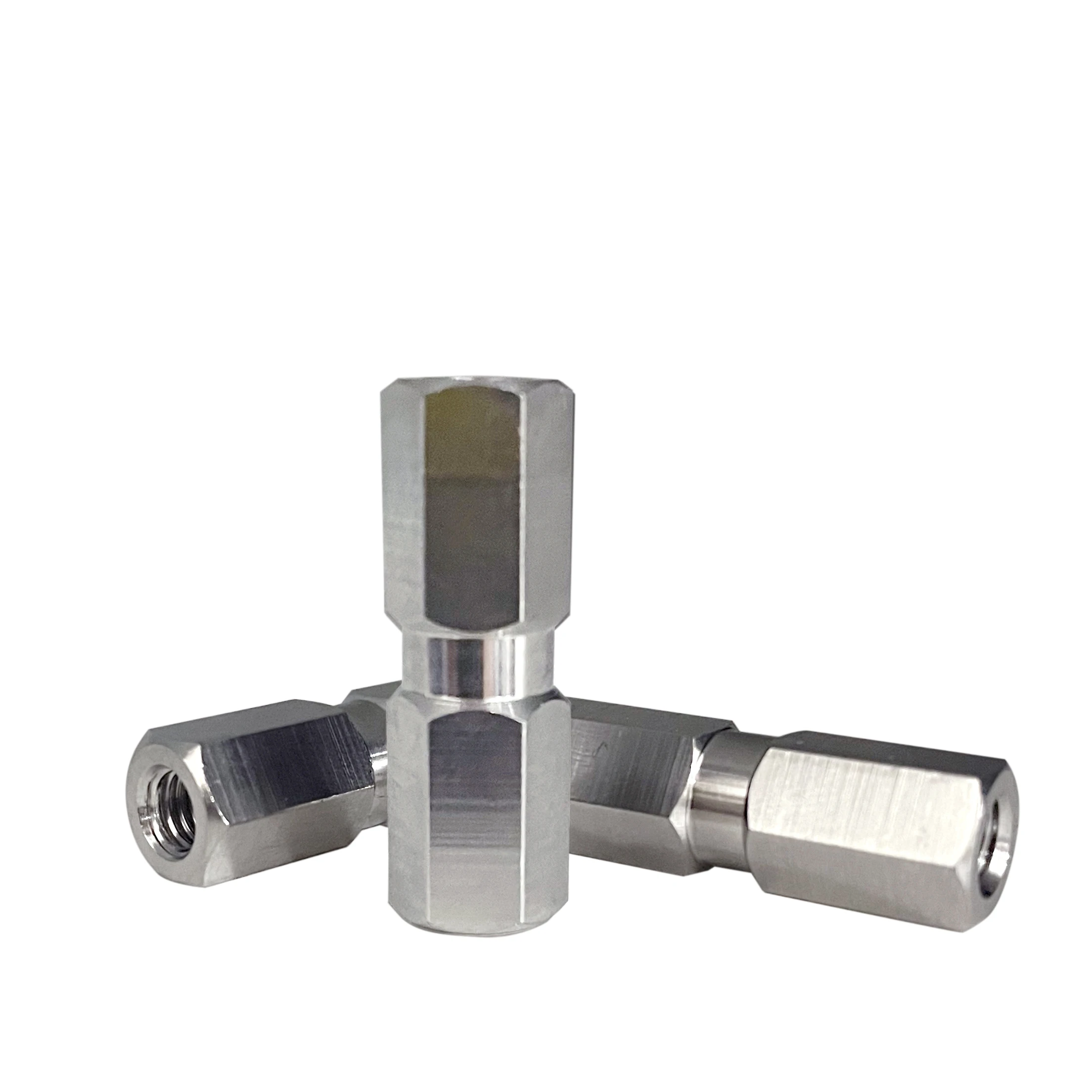 1pc LC Union Chromatography 316L Stainless Steel 10-32UNF Union 140Mpa Resistance union