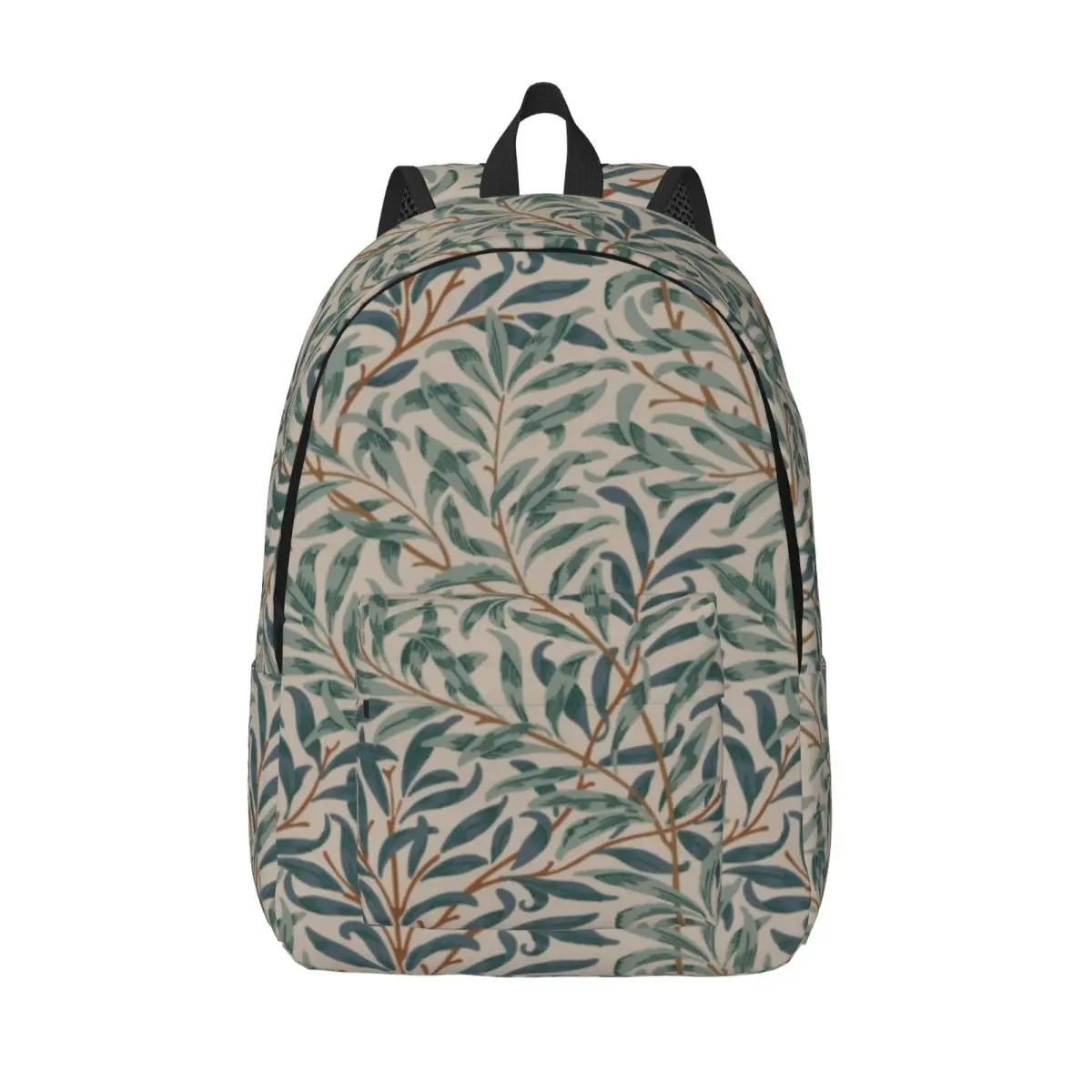 

Customized William Morris Vintage Willow Bough Canvas Backpack Fashion Bookbag for College School Floral Textile Pattern Bags