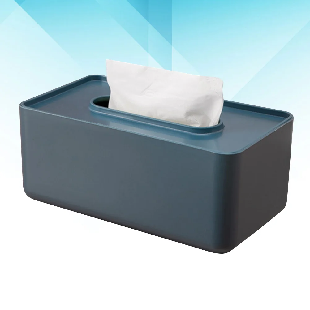 

Plastic Tissue Box Holder Rectangle Tissue Box Cover Facial Napkin Storage Box Tissue Box Dispenser Bathroom Desks Countertops