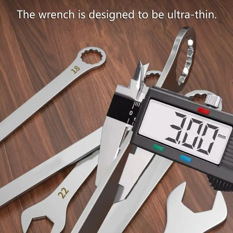 Portable Twin Head Wrench Spanner for Tight Spaces and Confined Environments