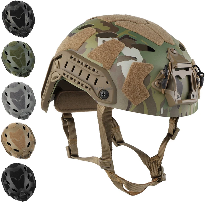 

Tactical FAST Helmet Half Covered Outdoor Hunting Shooting Combat Head Protector CS Wargame Sports Helmets for 52 - 60 CM