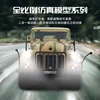 1/18 Kubingke Hengguan Remote Control Toy Car German Command Vehicle Sound And Light Remote Control Climbing Vehicle Smoke Car 1