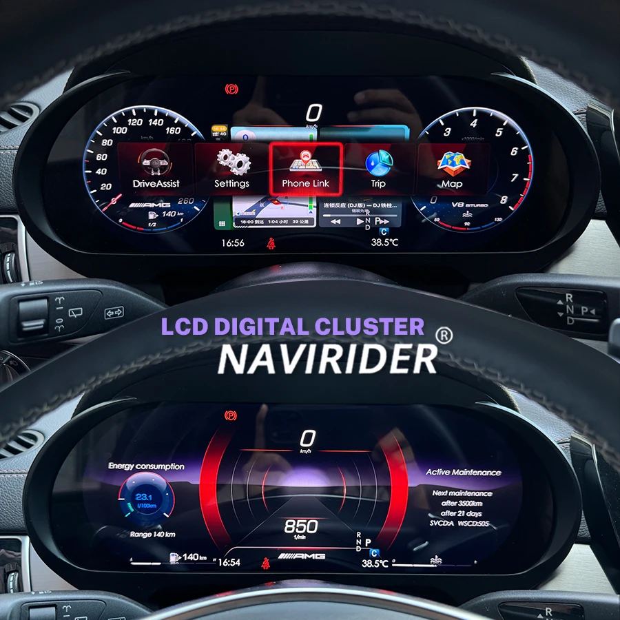 LCD Digital Dashboard Cluster For Benz ML GL GLE GLS W166 X166 2012-2019 Years Auto Instrument Paneel Cockpit Speedme CARPLAY 1