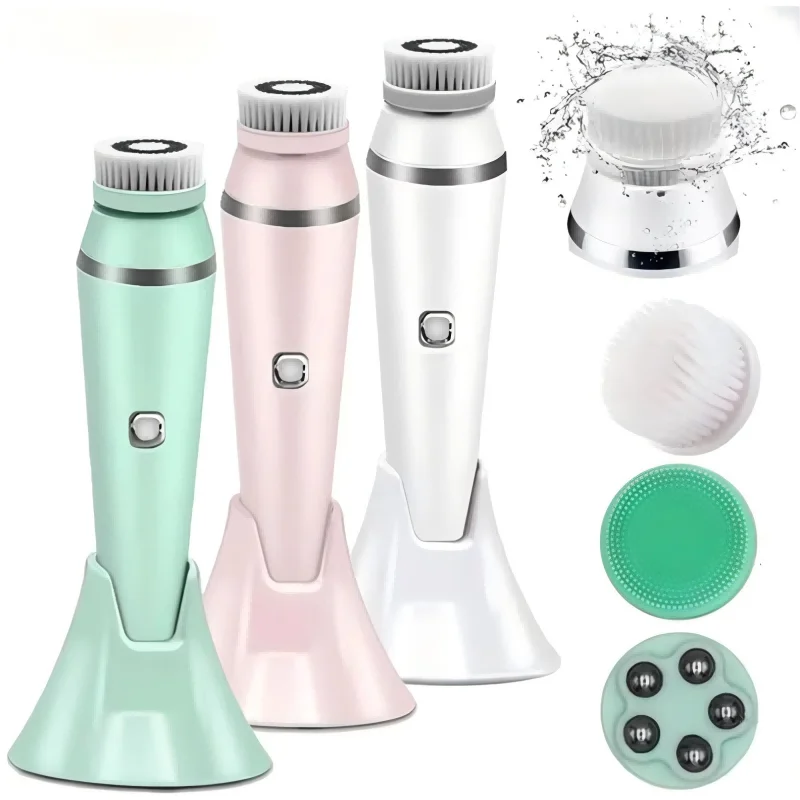 Waterproof IPX7 Deep Clean Facial Exfoliating Massager Brush