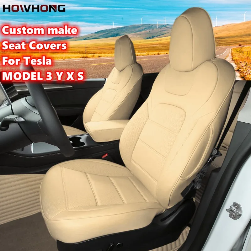 Seat Cover For Tesla Model 3 Y X S Nappa Leather Cushions Car Interior  Modification Accessories 2017-2023 - AliExpress