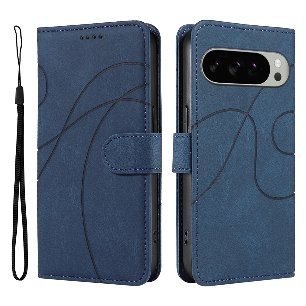 Luxurious Magnetic Leather Wallet Phone Case with Flip Cover and Kickstand - Shockproof Design