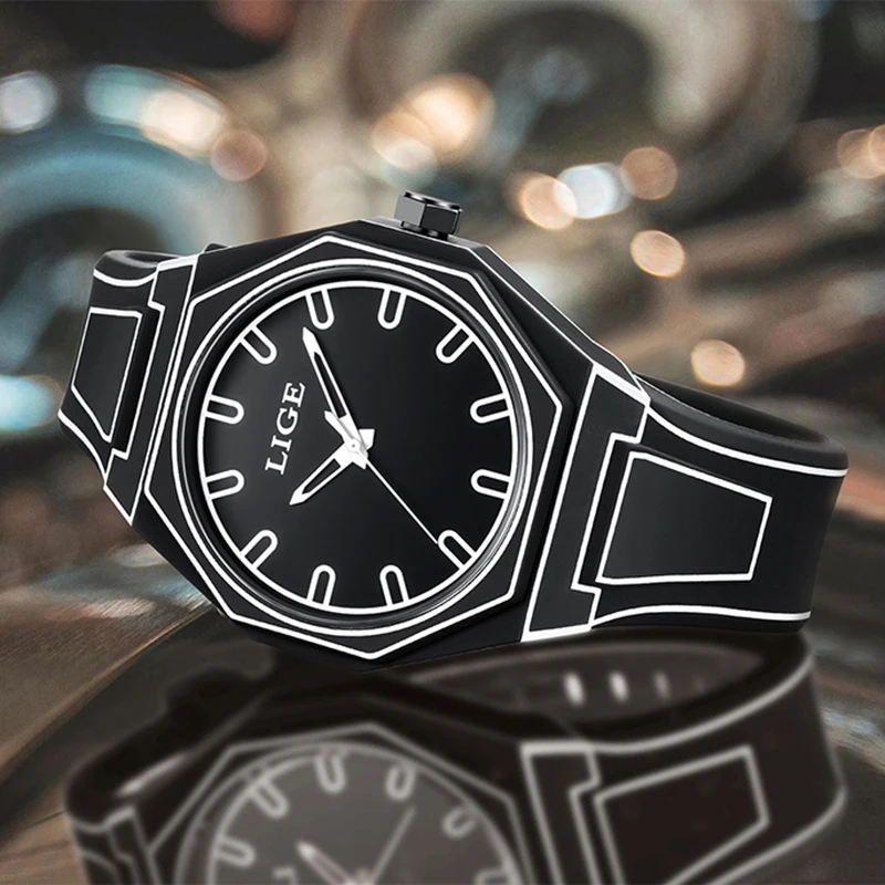 LIGE Men Watch Fashion Quartz Wrist Watches For Men Top Brand Luxury Military Sports Waterproof Chronograph Relogio Masculino