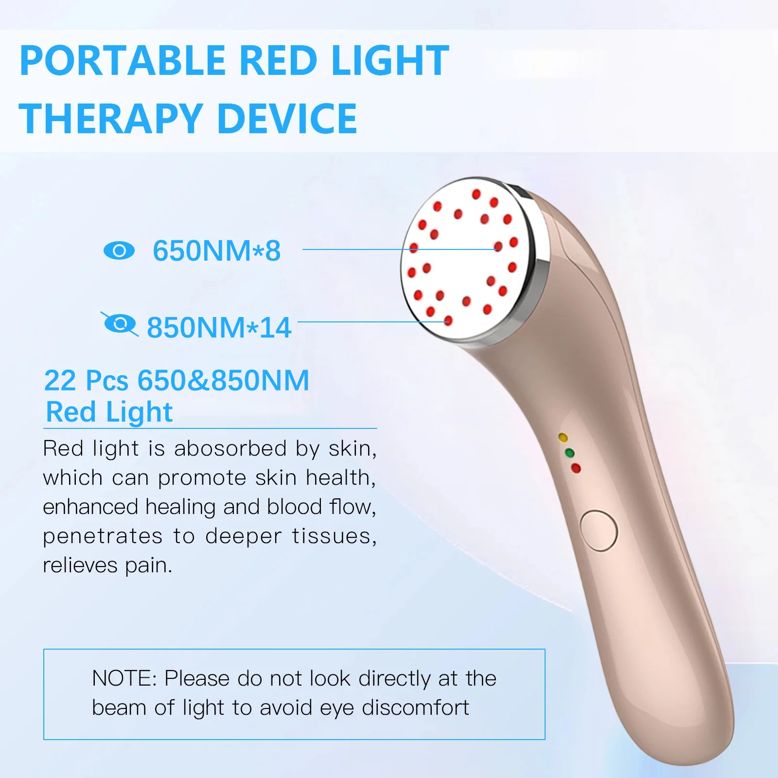 Cold Laser Therapy Device 650nm 850nm Sport Injuries Sciatica Heel Spurs Neck Pain Relief Pet Red Light Therapy