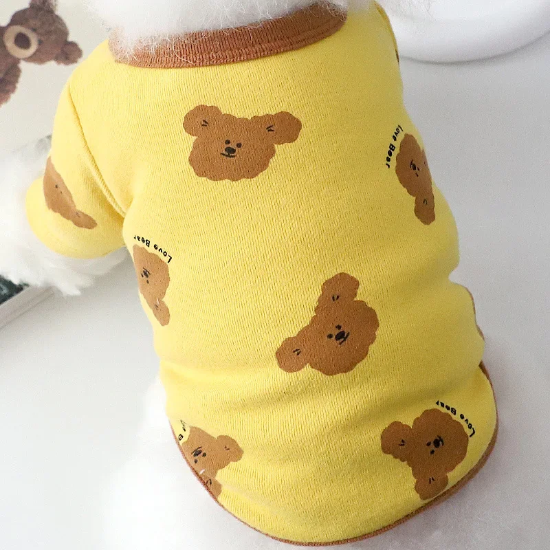 Pet Dog Autumn/Winter Bear Base Coat Autumn/Winter Small Dog Home Clothing Dogs Hoodie Autumn Hoodie Base Puppy Clothes Pet Clothes