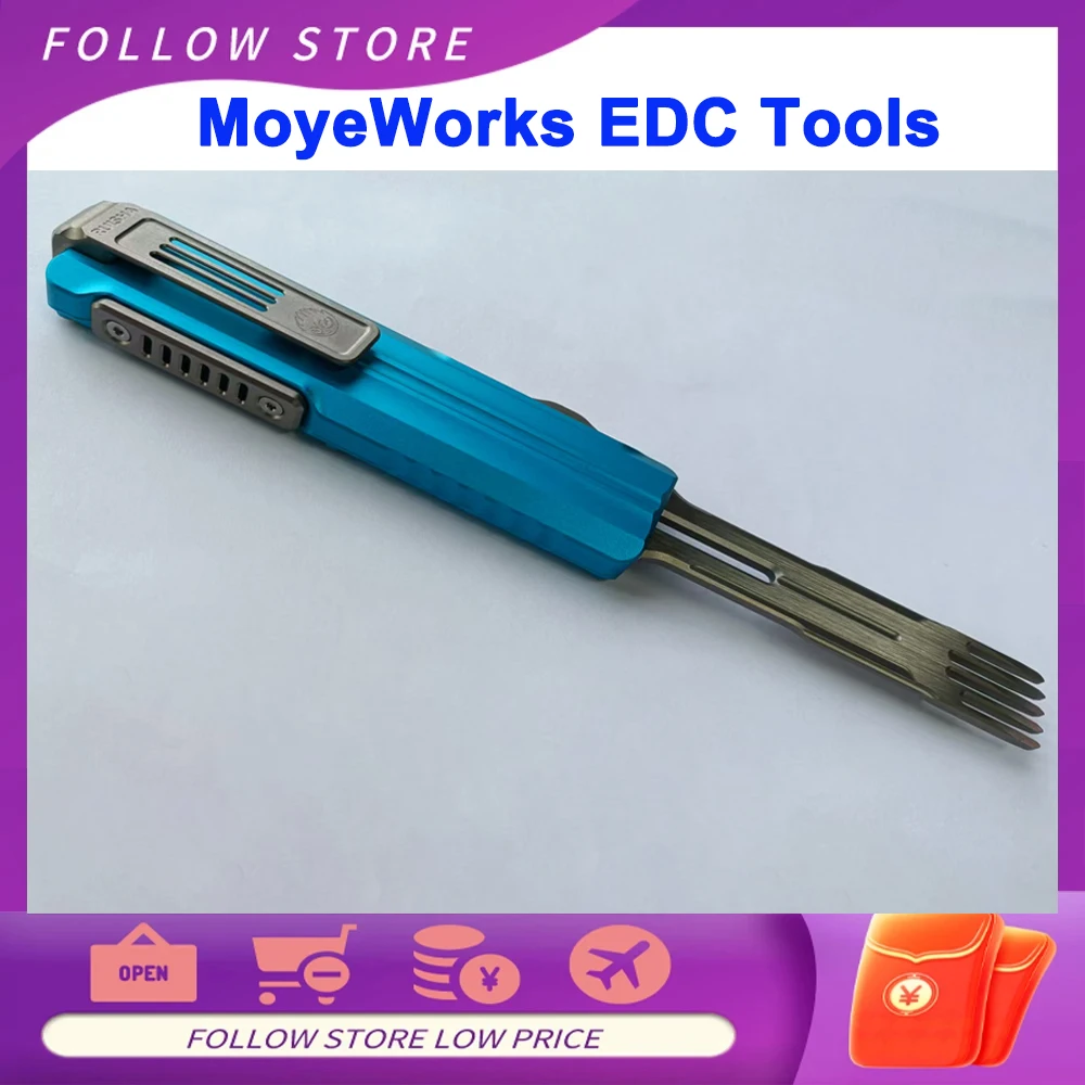 MoyeWorks 캠핑 EDC 도구 3.0 유틸리티 나이프 캠핑 나이프 MoyeWorks Baly 커터 Gen III Baly Comb Baly Forks Baly Crowbar