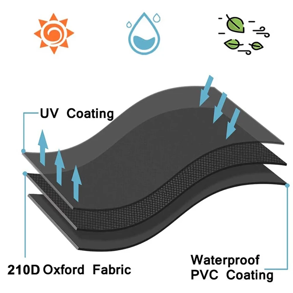 Outdoor Garden Patio Chair Dust and Rain Protector - Waterproof Furniture Cover