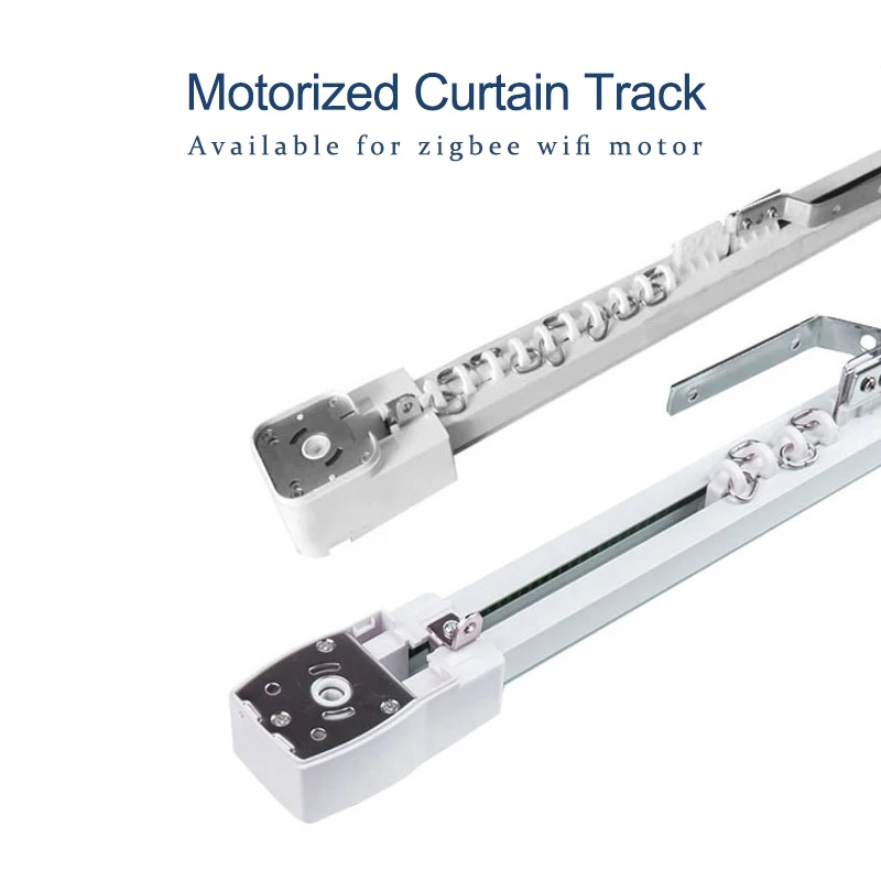 Smart Elektrische Gordijn Track Aanpasbare Super Stilte Карниз Voor Gordijn Motor Tuya Wifi Zigbee Motor Gordijn Rail Kroonlijst