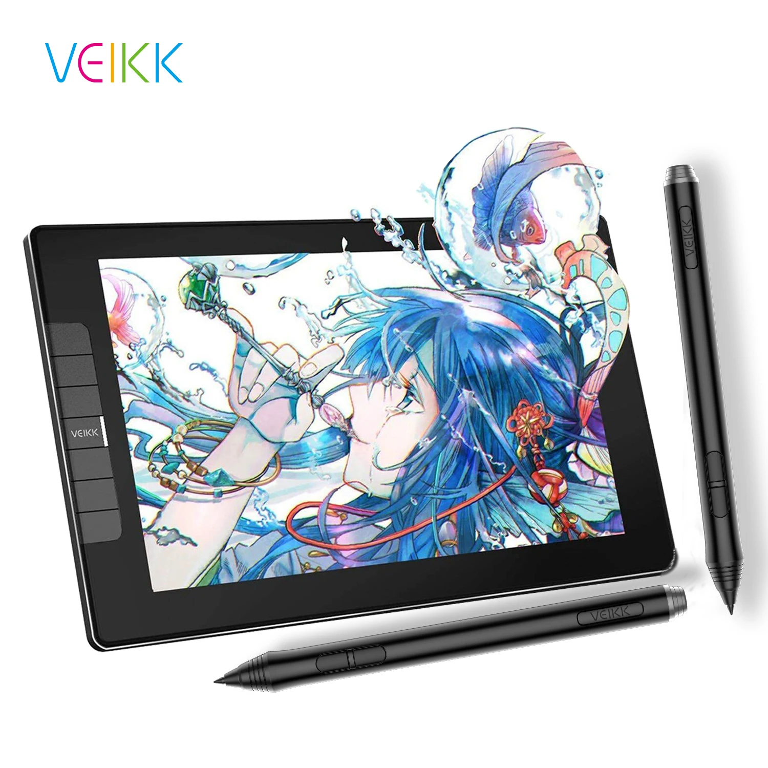 

VEIKK VK1200 11.6 Inch Graphics Tablet Screen Drawing Monitor Animation Digital 1920 X 1080HD IPS Shortcut Keys and Touch Pad