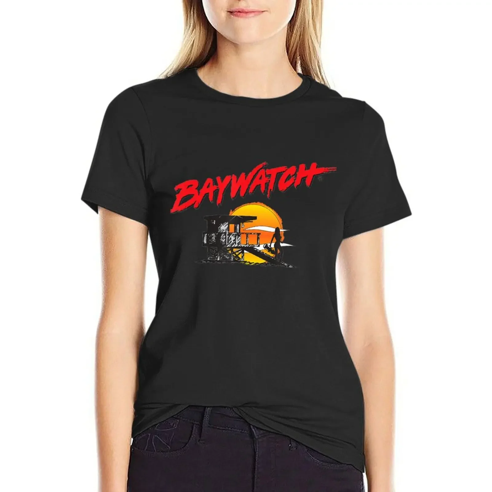 

Summer Movie Classic Tower Logo T-shirt cute tops Blouse cat shirts for Women