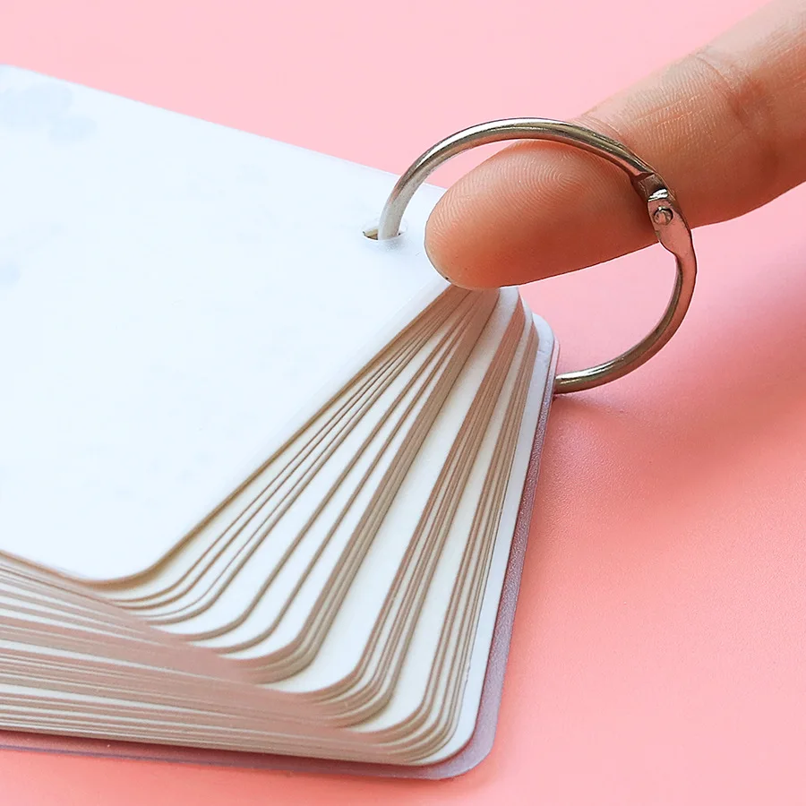 50Pcs Ring Binder DIY Albums Loose-leaf Book Hoops Opening O Ring Locking Keychain Office Binding Supplies Metal Craft Parts