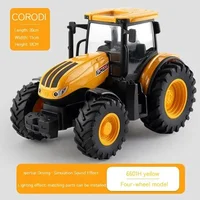 1:24 Rc Car Alloy Remote-Controlled Tractor Toy With Headlights Simulation Electric Farm Truck Toy Set kid Outdoors Toys Gifts 1
