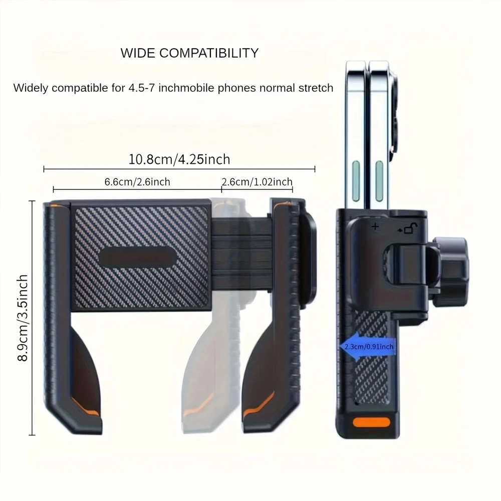 Homhu Universal Motorrad Telefon Halter Halb Gehäuse Design Fahrrad Telefon Halterung Quick Lock für IPhone 4,7 "-7" Telefone – Detail 9