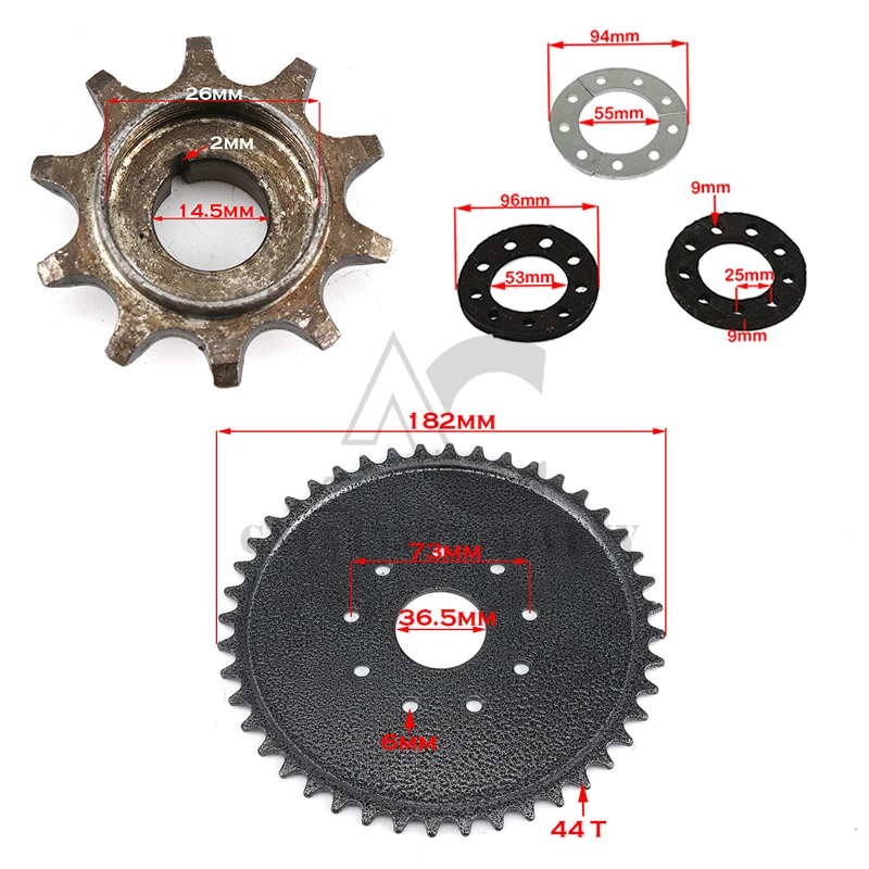Hole Sprocket Mount Kit For 49cc 66cc 80cc Engine Motorized