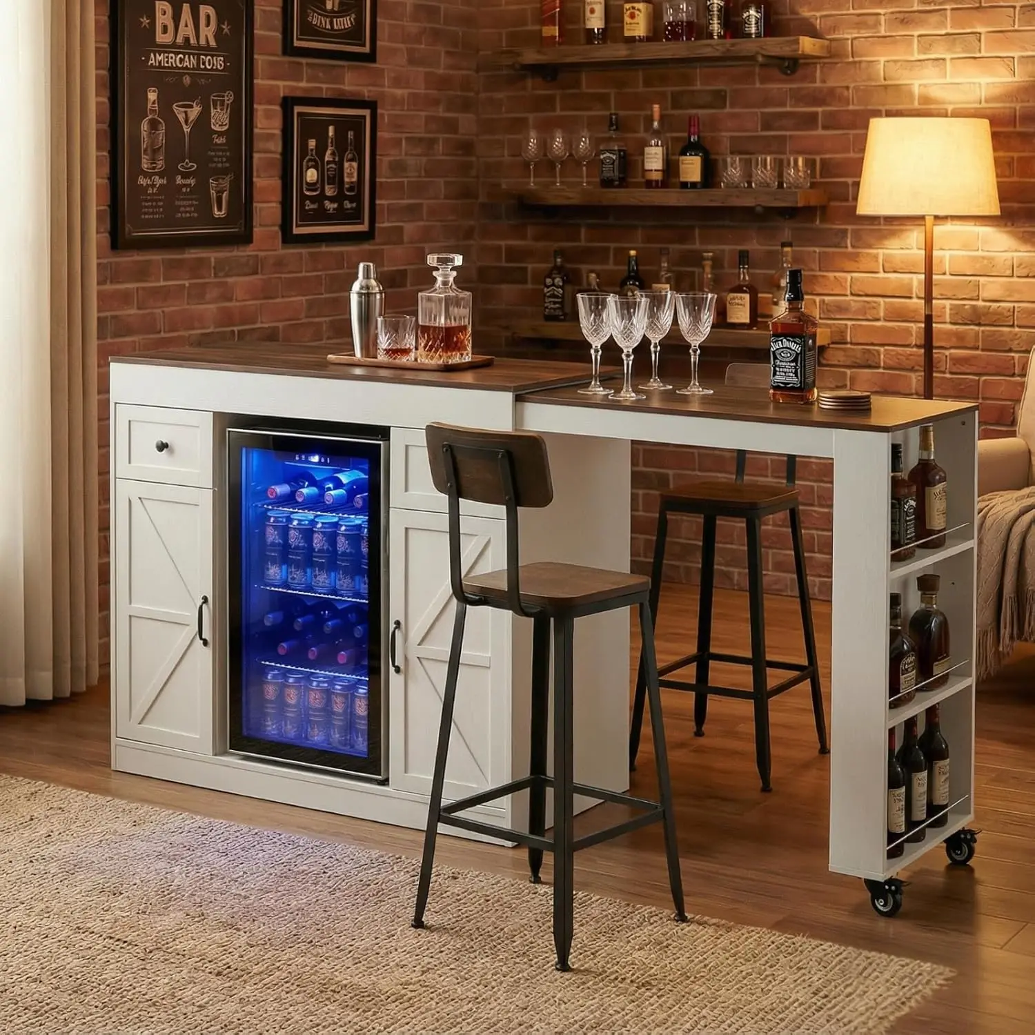 Extendable Kitchen Island 6