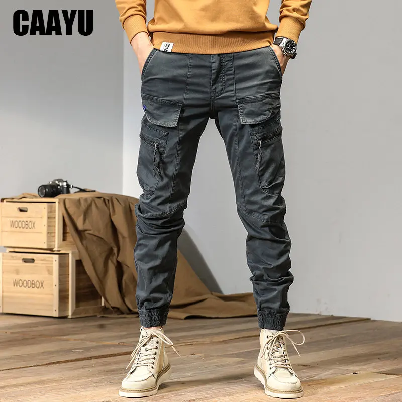 CAAYU-Joggers-Cargo-Pants-Men-Casual-Y2k-Multi-Pocket-Male-Trousers ...
