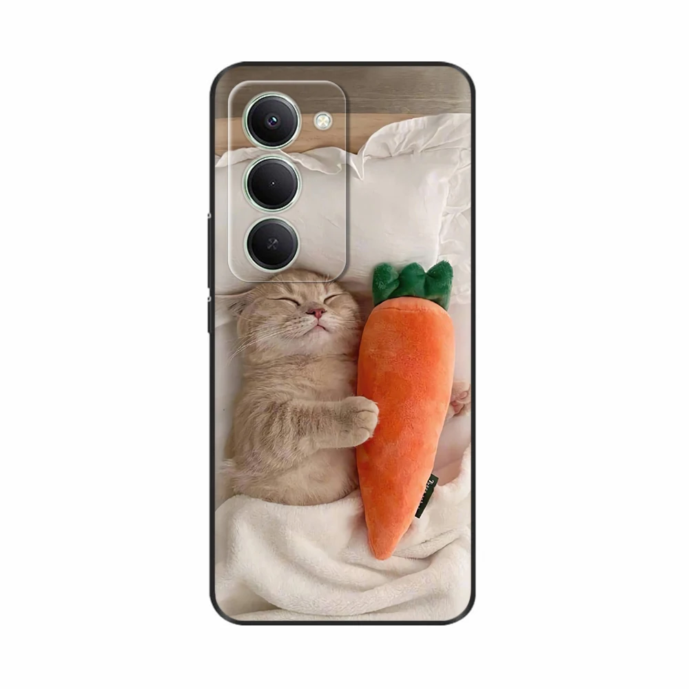Cute Design Soft Silicone Phone Case - Stylish Painted Back Cover