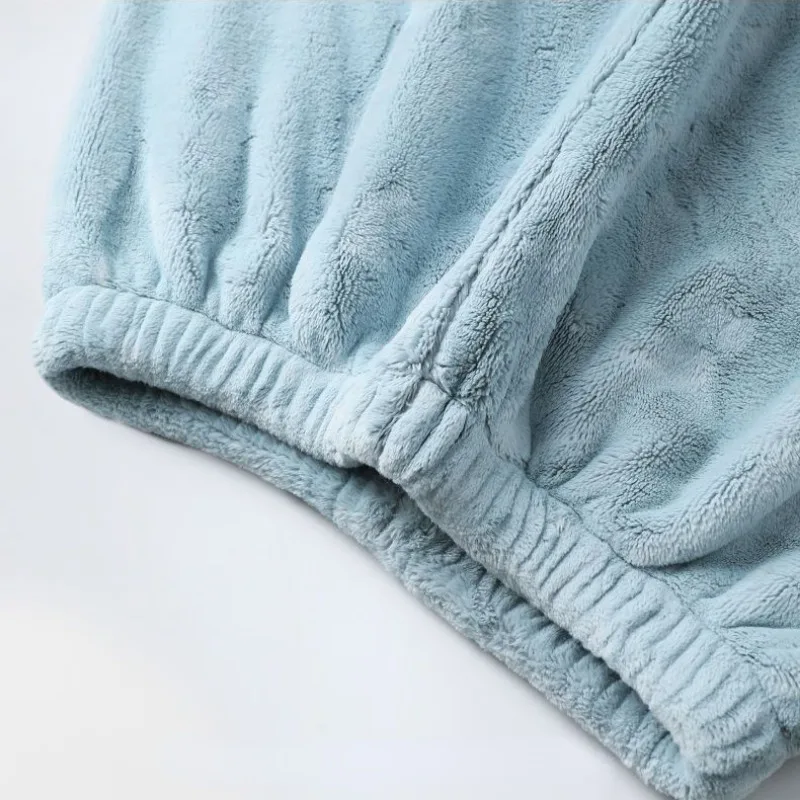 2024 New Pajama Women Winter Nightwear Coral Velvet Loungewear Plus Velvet Warm Sleepwear Autumn Flannel  V-neck Homewear Suit