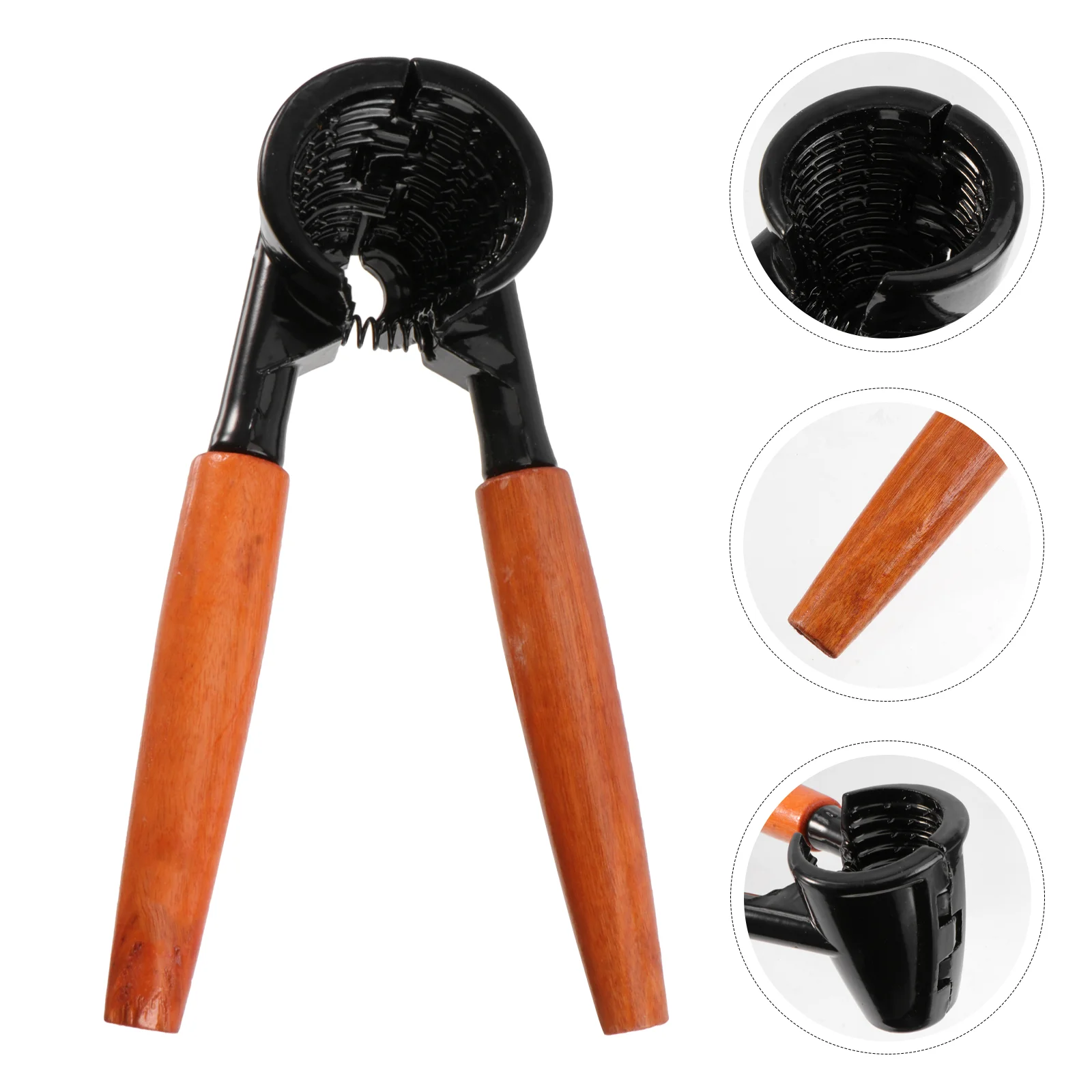 

Aluminum Alloy Walnut with Wooden Handle Sheller Nut Opener Pecan Walnut Plier Kitchen Tool for Hazelnut Nut Almonds ( )