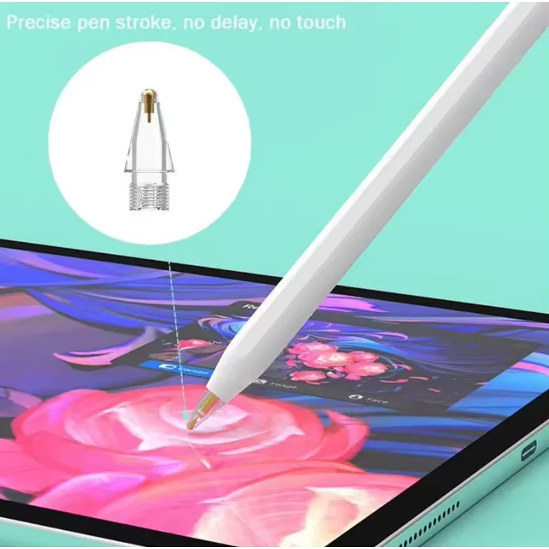Basix For Apple Pencil Tip Nib for Apple Pencil 1st 2nd Generation 1 2th Gen Replacement Tip 2H 2B 4.0 Transparent Nib