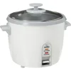 6-Cup (Uncooked) Rice Cooker, Easy-to-use Single Switch Control, Removable, Easy-to-clean, Nonstick Inner Cooking Pan, White 1