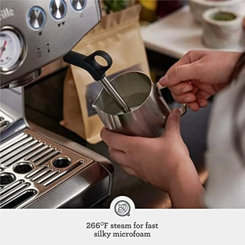 Espresso Machine with Grinder & Milk Frother, Espresso Maker with Assisted Tamping, Cappuccino & Latte Machine for Home 5