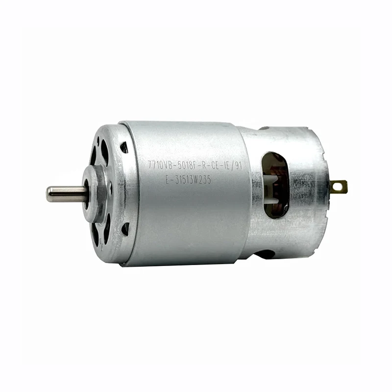 RS-775VC-5018 42MM 고속 전력 전기 모터 17500RPM DC 18V 24V 32V 36V 드릴 공구용 전면 볼 베어링 포함 775