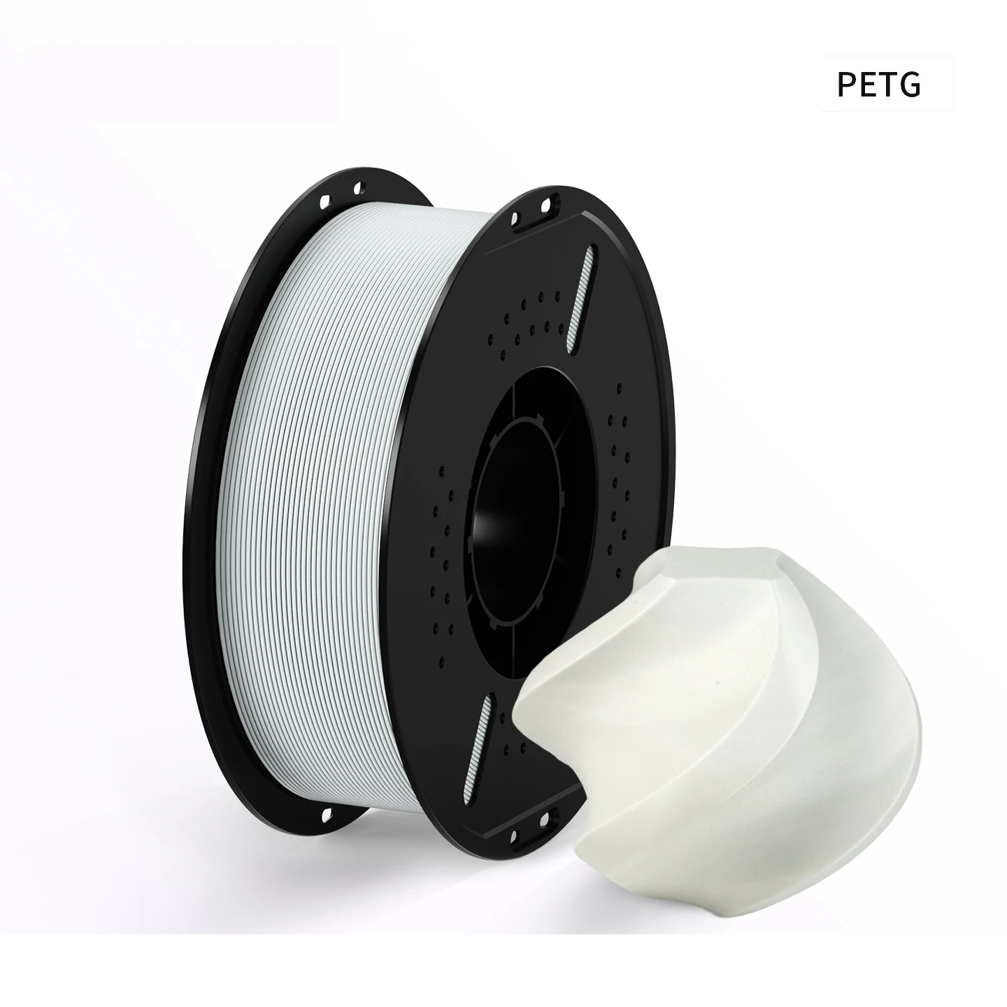 3D 프린터 PETG 필라멘트, 단색, 대용량 약 1KG, 직경 1.75mm, 매끄러운 표면, 정밀도 ±0.02mm