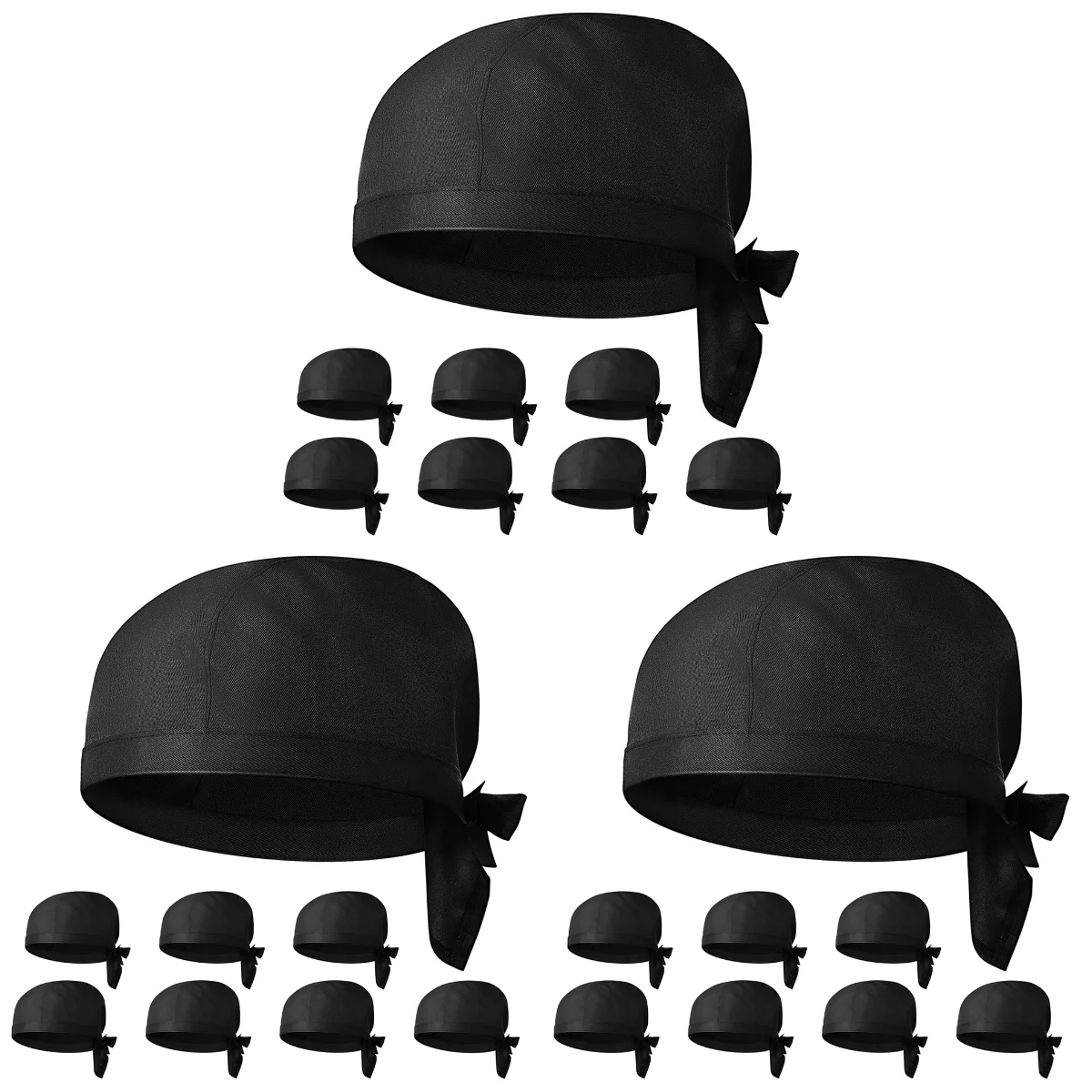 24 Pcs Chef Hat Has Uniform Restaurant Unisex Caps Hats Women Cooks Working Cotton Cooking Miss