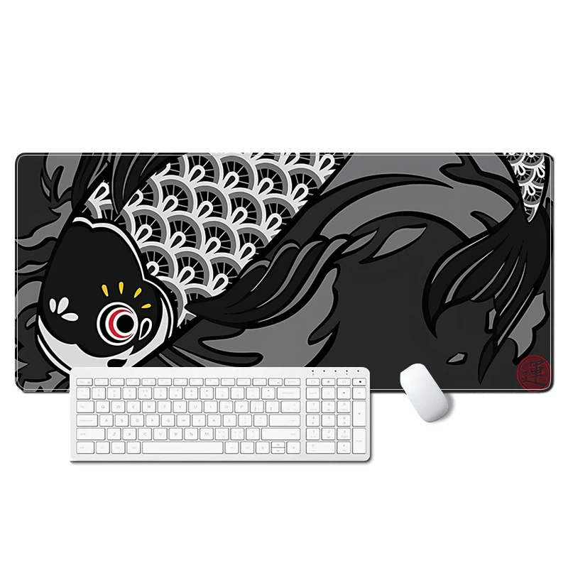 

Chinoiserie Fish Large Mouse Pad 900x400 Gamer Pc Cabinet Desk Mat Xxl Computer Keyboard Soft Carpet Gaming Accessories Mousepad