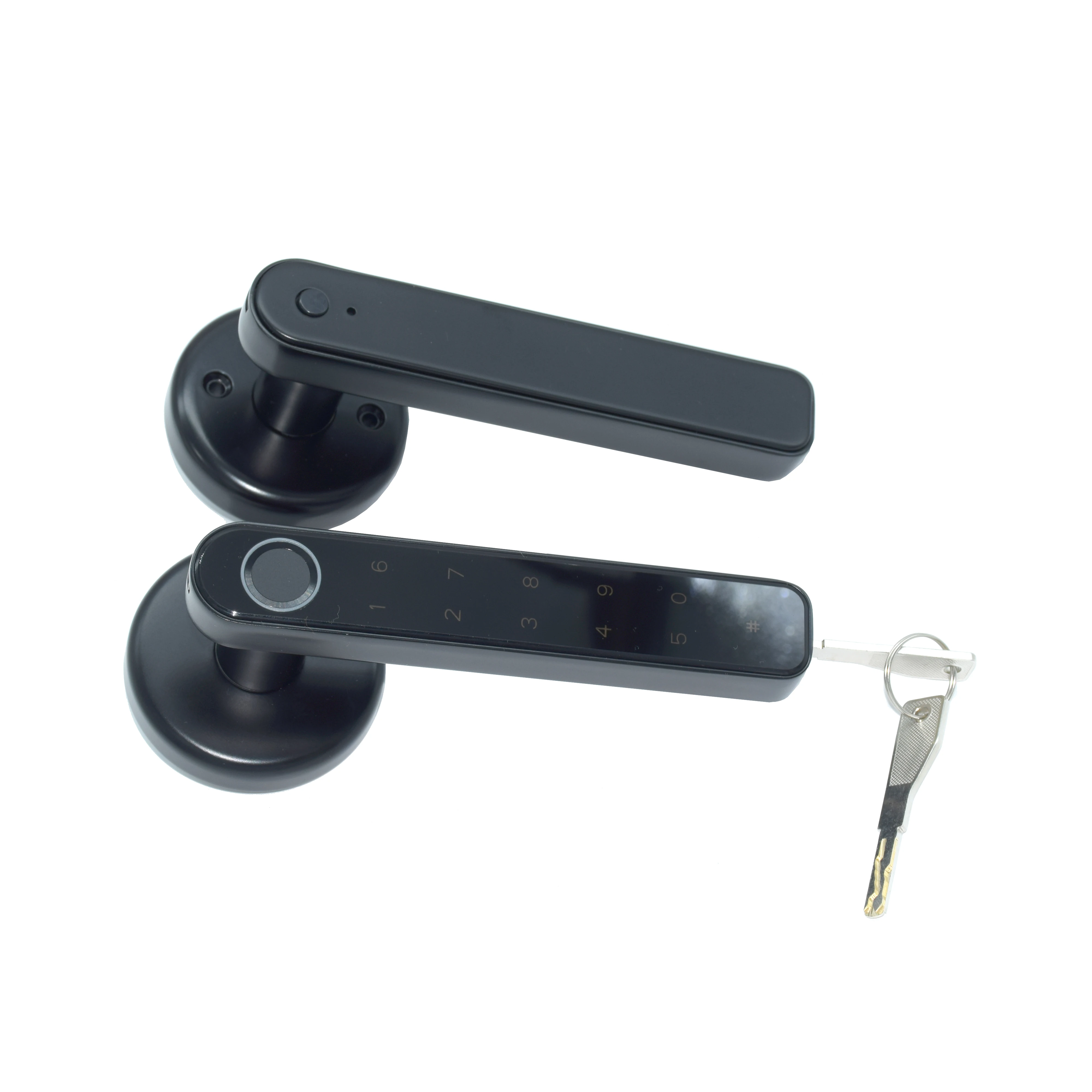 Smart Fingerprint Password Lock Electric Biometrics Code Number Single Latch Door Lock Tuya APP Remote Control