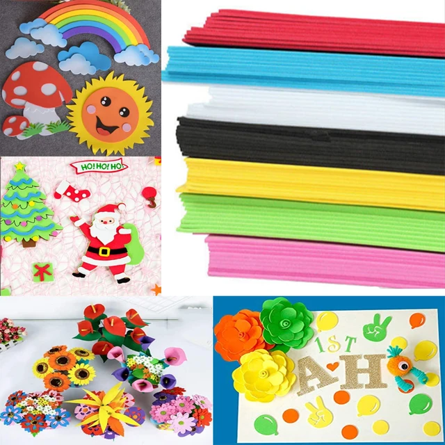 10pcs/lot Mixed Color Handmade Foam Paper A4 1mm Thick Diy Sponge Foam  Paper Fold Scrapbooking Craft Paper For Nursery Kids - Party & Holiday Diy  Decorations - AliExpress