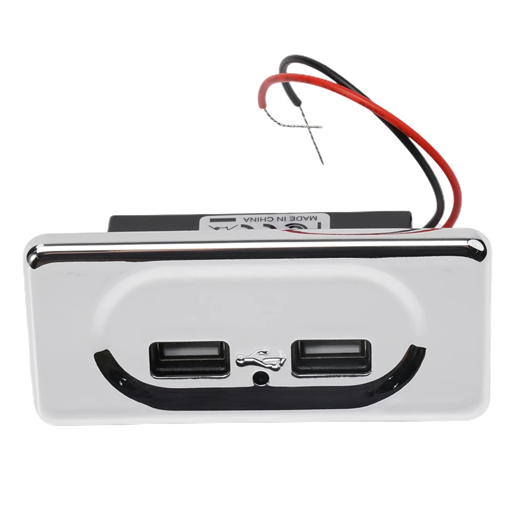 

Dual USB Charger Dual Usb Ports Socket Charger 3pcs ABS Charging USB Charger For Camper Caravan Motorhome Reliable