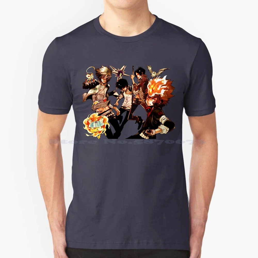 Katekyo Hitman Reborn Ragazzi 3 T Shirt 100% Cotone Tee Anime Katekyo Hitman Reborn Katekyo Hitman Reborn Anime Tsunayoshi Sawada