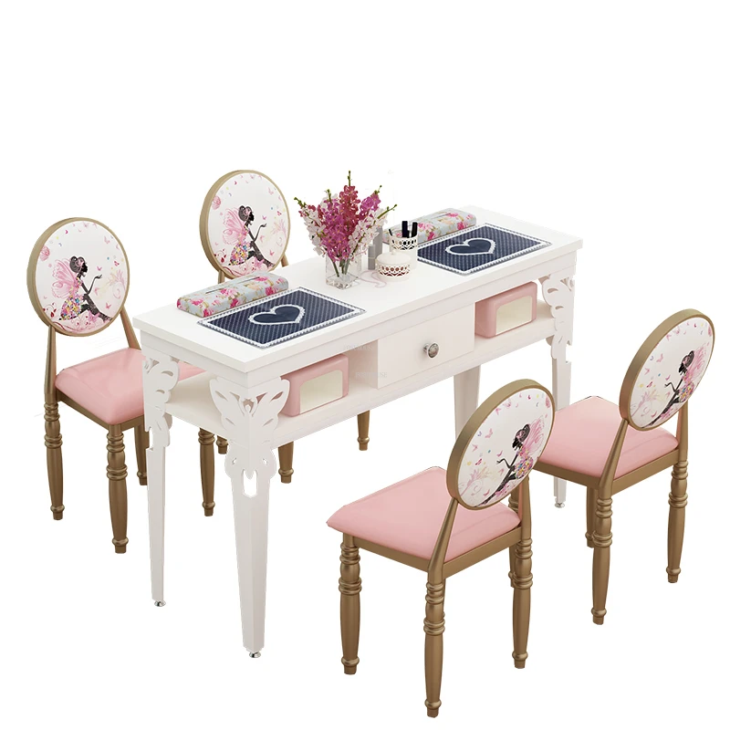 Simple Modern Nail Table Speciality White Vacuum Design Nail Table Nordic  Japanese Mesa Manicura Profesional Furniture HD50ZJ - AliExpress