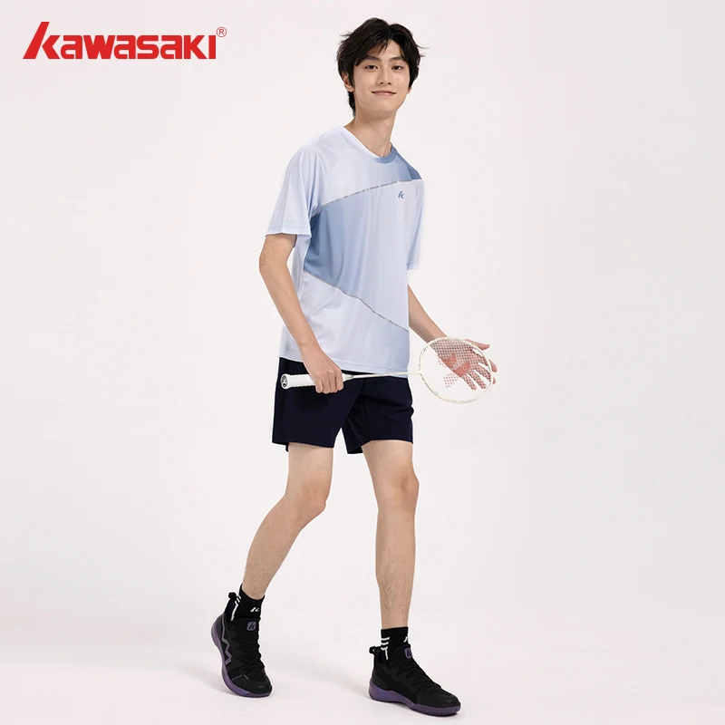 Kawasaki Professional Badminton Shirt Sportwear Sweat-absorbing Breathable Men's Women's Couple Galaxy Series Table Tennis Shirt