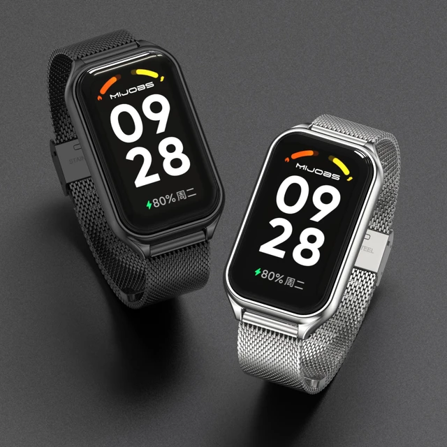 For Redmi Band 2 Strap Smart Bracelet Metal Wristbands Watch Band for  Xiaomi Redmi Smart Band 2 Strap Correa - AliExpress