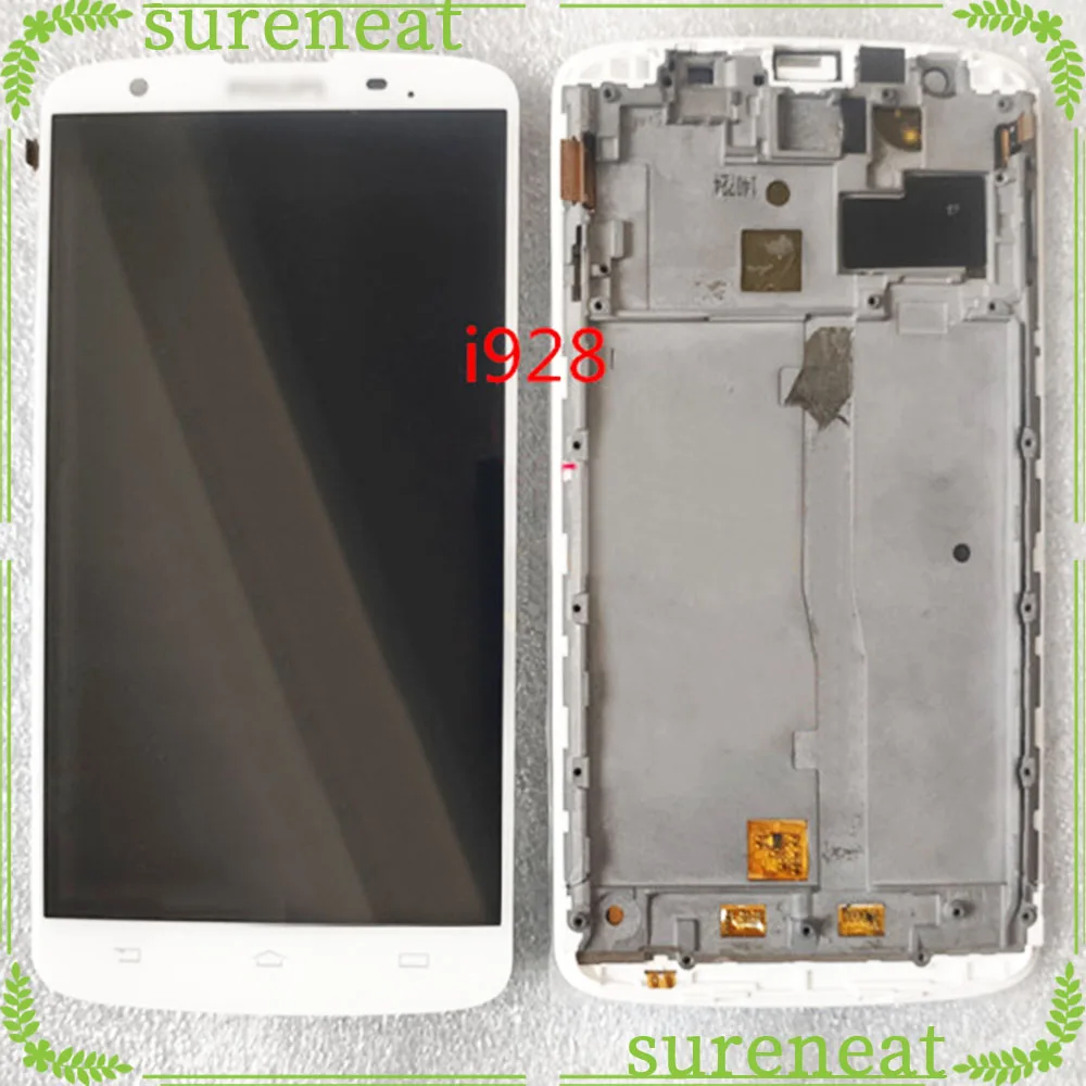 

High Quality 5.0 Inch LCD Display For Philips Xenium i908 LCD Display Touch Screen Assembly Replacement With Frame