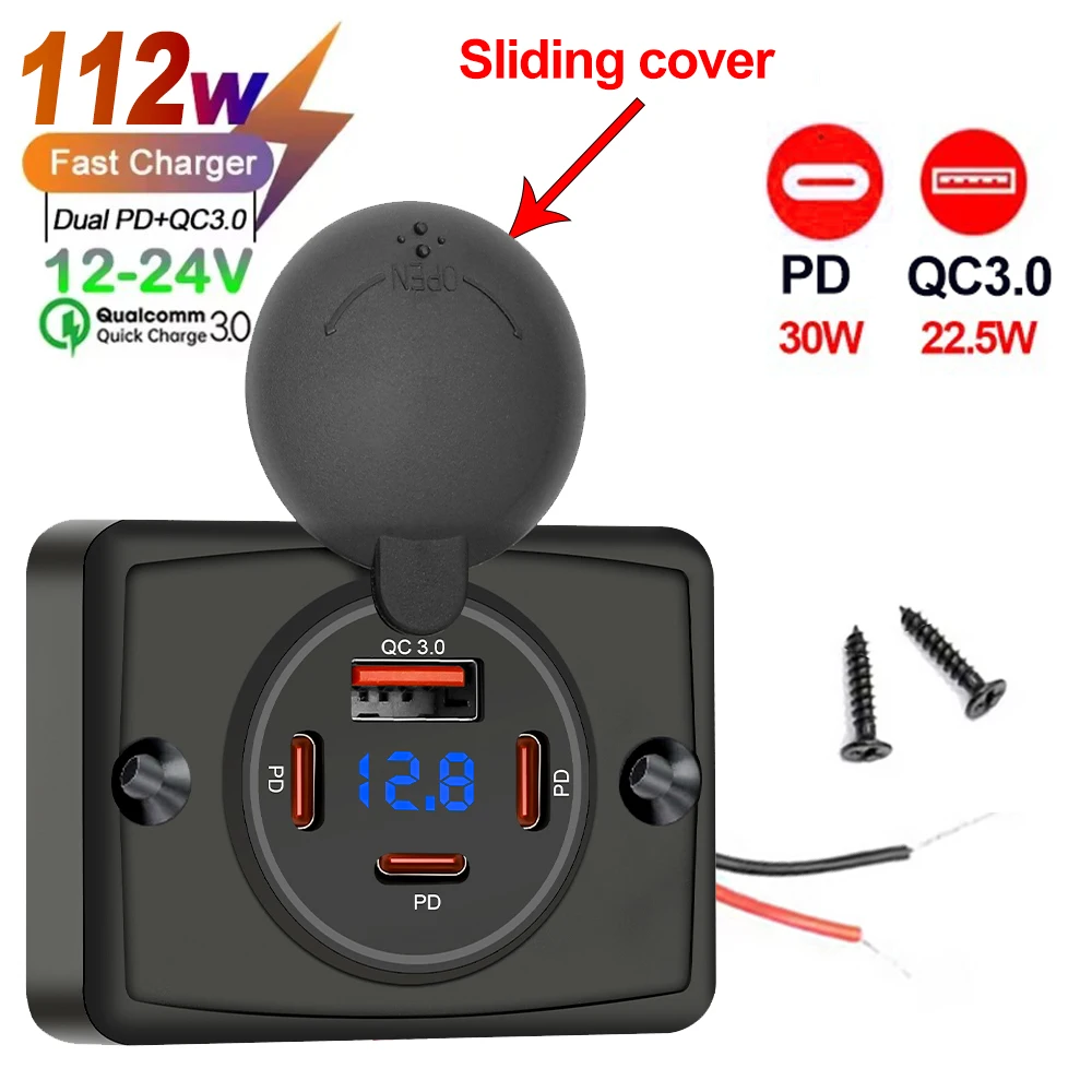 Multi-Port USB Wall Charger with Quick Charge Technology