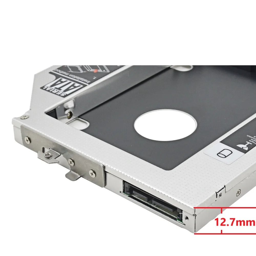 베젤 전면 패널 브래킷 포함, HP EliteBook용 광학 캐디 프레임, 두 번째 HDD SSD SATA 하드 드라이브, 8440w, 8530w, 8540w, 8730w, 8740w