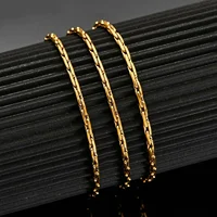 Noble Stainless Steel Gold Color Link Chain Waterproof Choker Necklace High Quality Jewery 2
