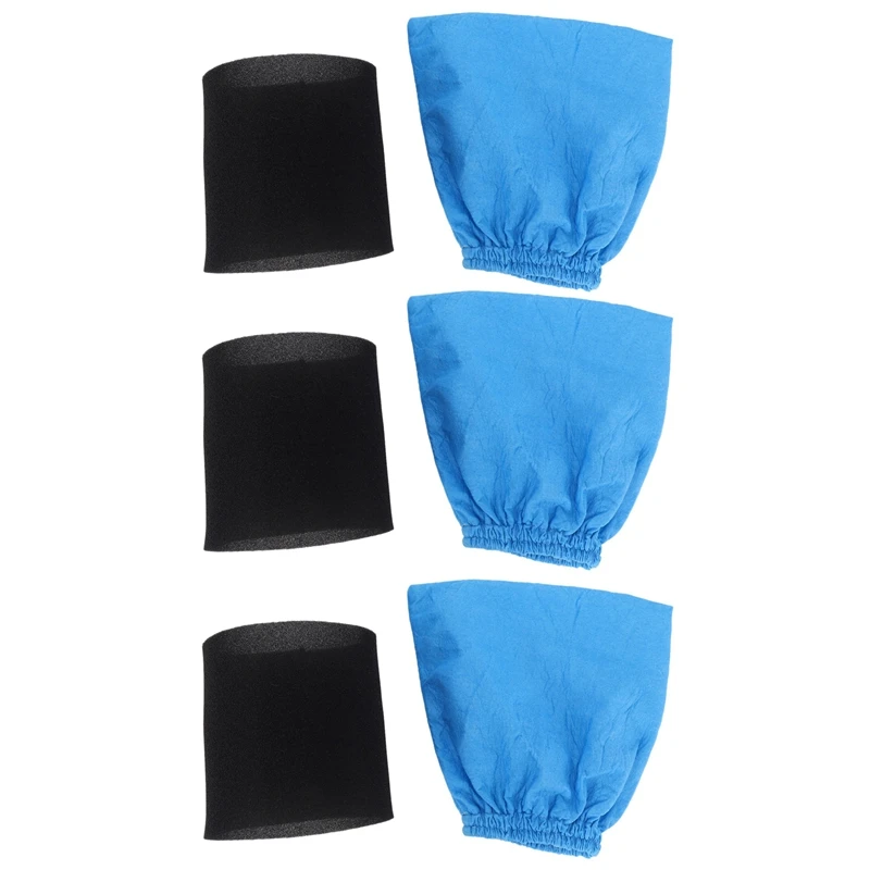 

3X Textile Filter Bags Wet And Dry Foam Filter For Karcher MV1 WD2 WD3 Vacuum Cleaner Filter Bag Vacuum Cleaner Parts