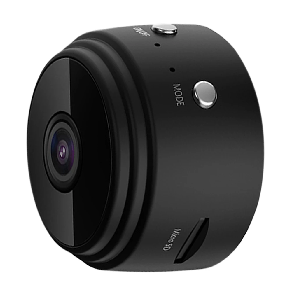 야간 투시경 감시 카메라, USB 충전식 원격 보기, 실내 자동차  애완 동물 감시 카메라, HD 1080p