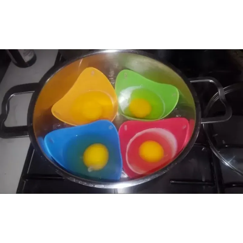 Egg Steamer Silicone Egg Poacher Pods Cooking Tool for Microwave Air Fryer Stovetop Boiler Kitchen Gadget Durable Tray Mould egg cooker egg boiler mold cup egg poacher silicone egg poacher silicone baking mold