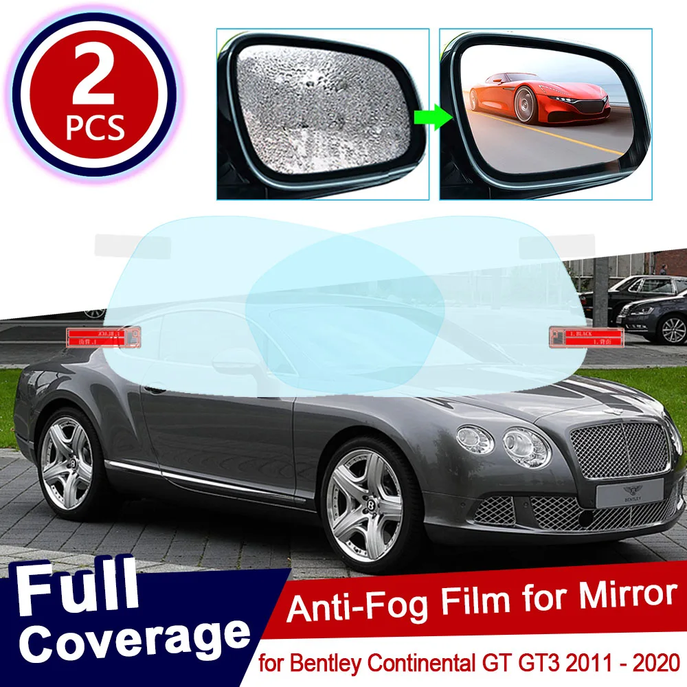 

2x for Bentley Continental GT GT3 2011 2012 2013 2014 2015 2016 2020 V8 W12 Anti Fog Rearview Mirror Rainproof Films Accessories